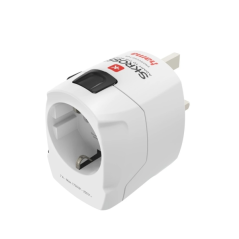 Adaptateur de voyage universel Hama World Travel Pro - Puissance jusqu'à 1750 W - Tension 100-250 V - Blanc