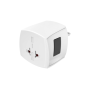Adaptateur de voyage universel Hama - Puissance jusqu'à 625 W - Tension 100-250 V - Blanc