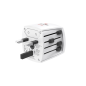 Adaptateur de voyage universel Hama - Puissance jusqu'à 625 W - Tension 100-250 V - Blanc