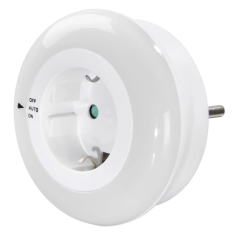 Veilleuse LED circulaire Hama - Puissance 0,8 W - Indice de protection IP20 - Capteur de luminosité - Protection tactile - Dimen