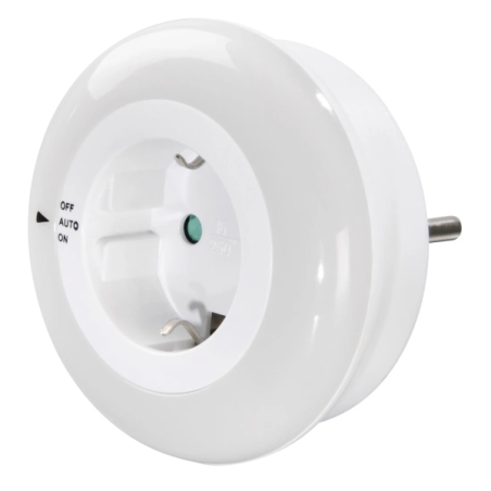 Veilleuse LED circulaire Hama - Puissance 0,8 W - Indice de protection IP20 - Capteur de luminosité - Protection tactile - Dimen