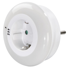 Veilleuse LED Hama - Puissance 0,8 W - Indice de protection IP20 - Capteur de luminosité - Blanche