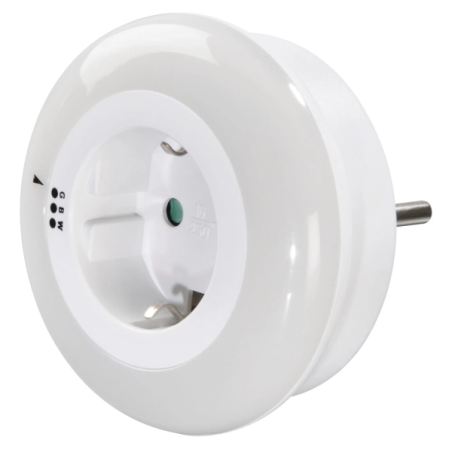 Veilleuse LED Hama - Puissance 0,8 W - Indice de protection IP20 - Capteur de luminosité - Blanche