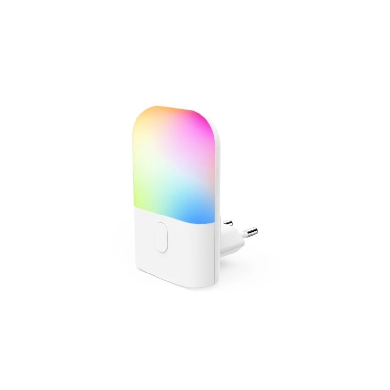 Veilleuse LED Hama couleur avec prise - Puissance 0,5 W - Indice de protection IP20 - Capteur de luminosité - Dimensions : 5,8 x