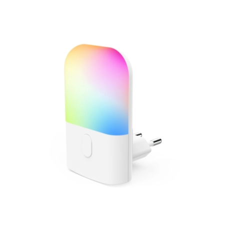 Veilleuse LED Hama couleur avec prise - Puissance 0,5 W - Indice de protection IP20 - Capteur de luminosité - Dimensions : 5,8 x