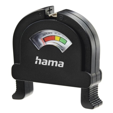 Testeur de batterie Hama - Universel - Affichage analogique - Noir