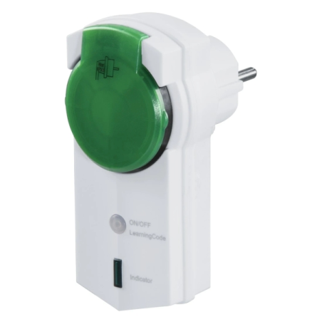 Prise extérieure sans fil Hama - Puissance maximale 3680 W - Indice de protection IP44 - Portée 30 m - Télécommande - Blanche