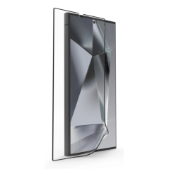 Protection d'écran Hama Super Hybrid pour Samsung Galaxy S25 Ultra - PET recyclé - Transparent