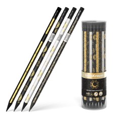 ✅ LOT de 42 Crayon graphite triangulaire Erichkrause avec gomme Magic Sky HB couleur Surtido en stock