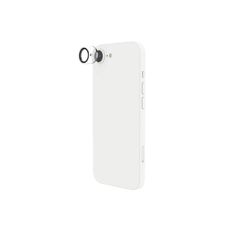 Protection d'objectif Hama Cam Protect pour iPhone 16E - Verre trempé - Transparent
