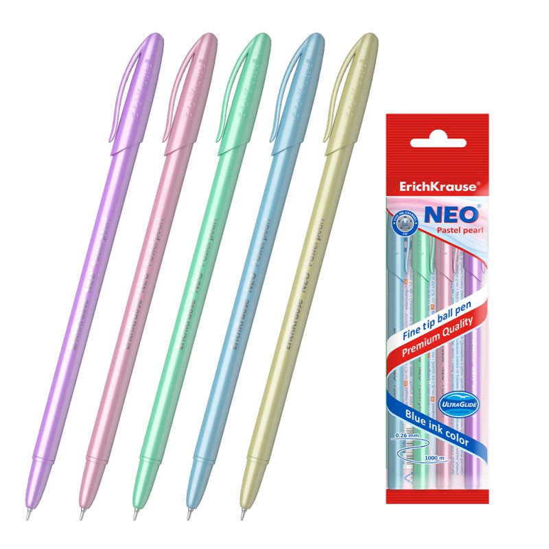 Stylos pastel nacrés Neo Pastel Pearl Erichkrause x5