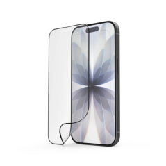 Protection d'écran Hama Super Hybrid pour iPhone 17 - Anti-traces de doigts - Base de montage - Flexiglas rPET - Dureté 9H - Pro