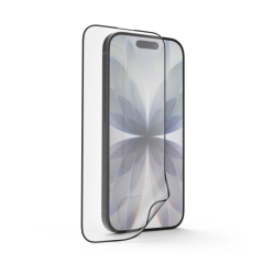 Protection d'écran Hama Super Hybrid pour iPhone 17 - Anti-traces de doigts - Base de montage - Flexiglas rPET - Dureté 9H - Pro