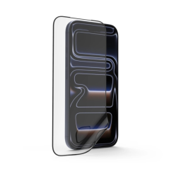 Protection d'écran Hama Super Hybrid Crystal pour iPhone 17 Pro - Base de montage - Flexiglas rPET - Dureté 9H - Protection D3O