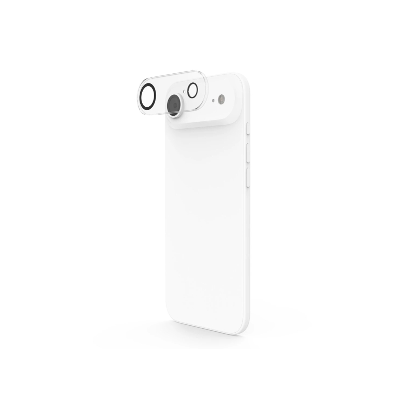 Protection d'objectif Hama Cam Protect pour iPhone 17 Air - Verre trempé - Transparent