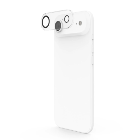 Protection d'objectif Hama Cam Protect pour iPhone 17 Air - Verre trempé - Transparent