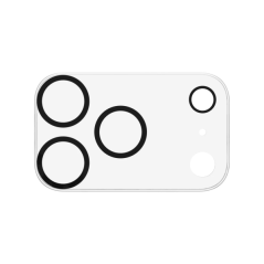Protection d'objectif Hama Cam Protect pour iPhone 17 Pro - Verre trempé - Transparent