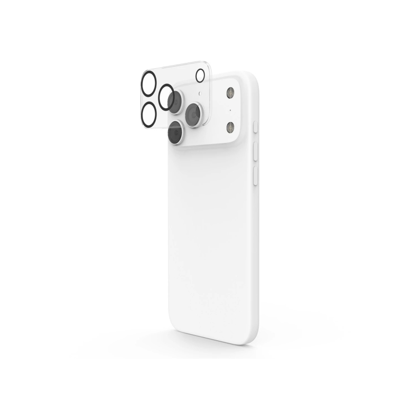 Protection d'objectif Hama Cam Protect pour iPhone 17 Pro / Pro Max - Verre trempé - Transparent