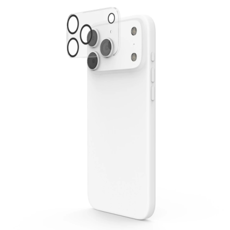 Protection d'objectif Hama Cam Protect pour iPhone 17 Pro / Pro Max - Verre trempé - Transparent