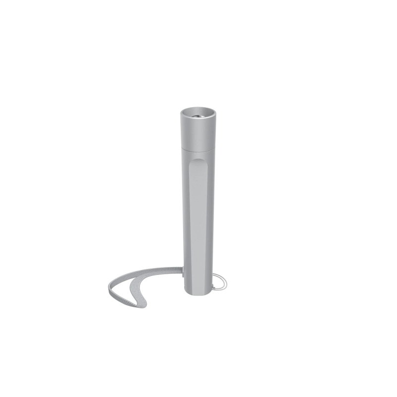 Lampe torche LED Hama FL120 - Puissance 3 W - 120 lumens - Fonctionne avec 2 piles AA - Couleur argent