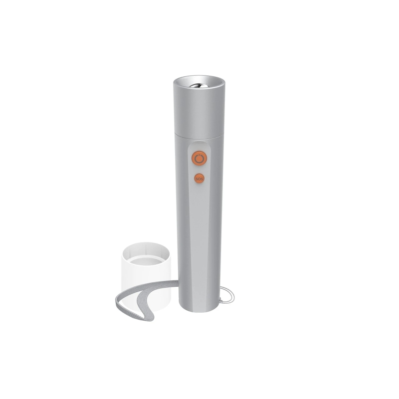 Lampe torche LED Hama FL250 - Puissance 3 W - 250 lumens - Fonctionne avec 3 piles AAA - Boîtier en aluminium - Couleur argent
