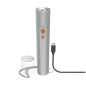 Lampe torche LED Hama FL350-C - Rechargeable - 350 lumens - Batterie lithium 18650 - Argent