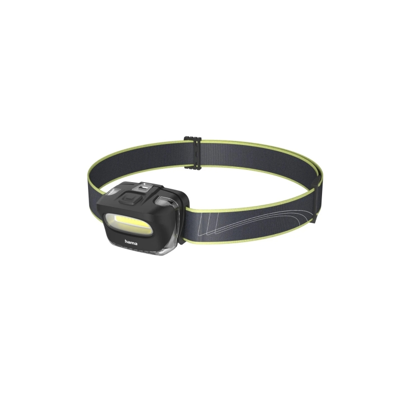 Lampe frontale LED Hama HL110 - Bandeau - 110 lumens - Fonctionne avec 3 piles AAA - Autonomie jusqu'à 19 h - Noir