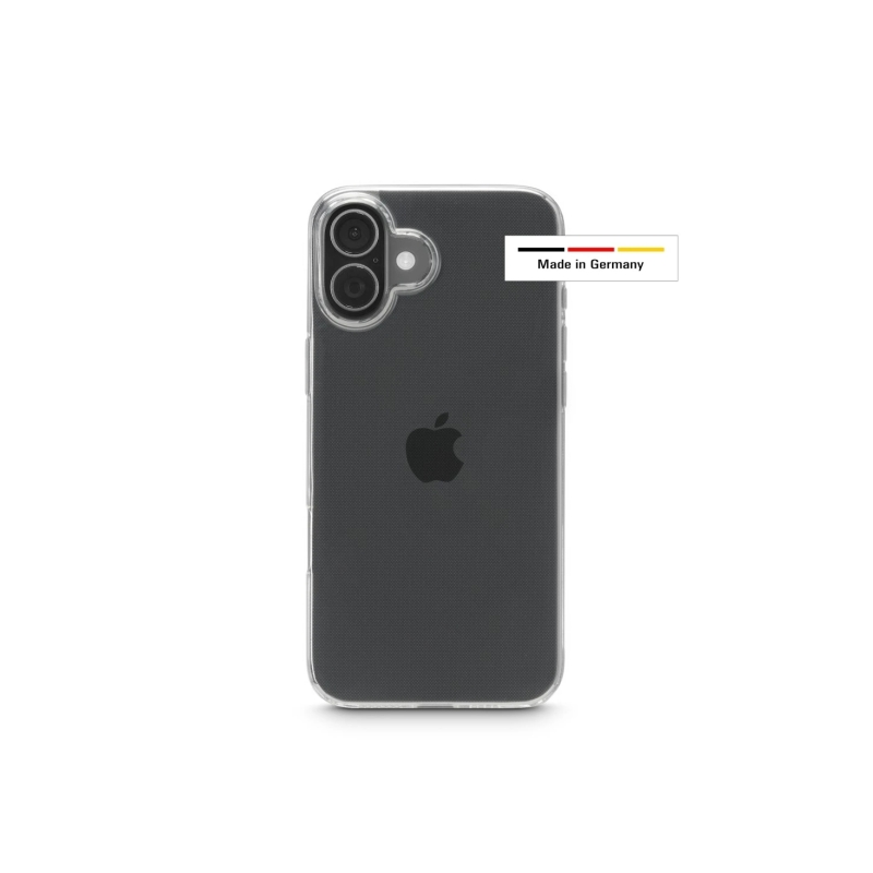 Coque Hama Always Clear pour iPhone 17 - Antidérapante - Polyuréthane thermoplastique - Bords surélevés - Transparente