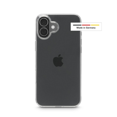 Coque Hama Always Clear pour iPhone 17 - Antidérapante - Polyuréthane thermoplastique - Bords surélevés - Transparente