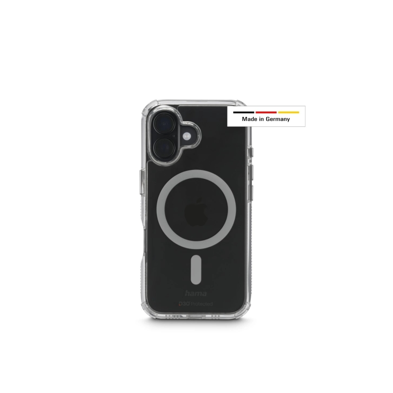 Coque Hama Extreme Protect pour iPhone 17 - Magnétique - Antidérapante - Polycarbonate - Protection D3O - Bords surélevés - Tran