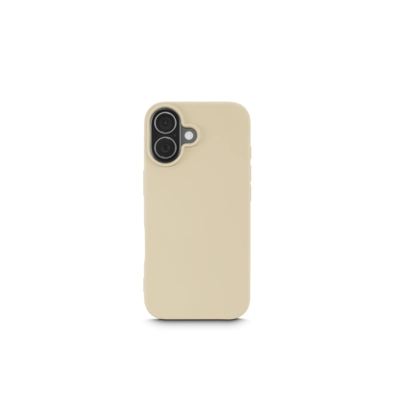 Coque Hama Fantastic Feel pour iPhone 17 - Polyuréthane thermoplastique - Bords surélevés - Beige