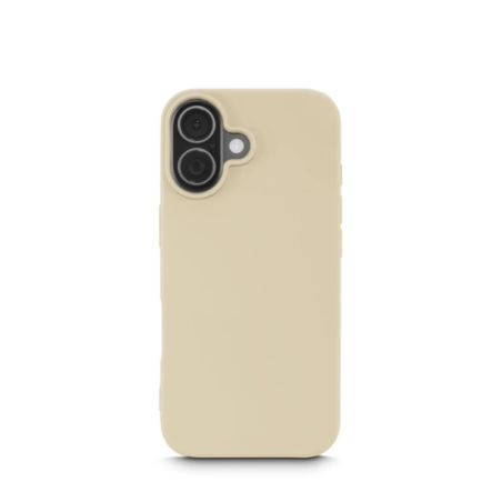 Coque Hama Fantastic Feel pour iPhone 17 - Polyuréthane thermoplastique - Bords surélevés - Beige