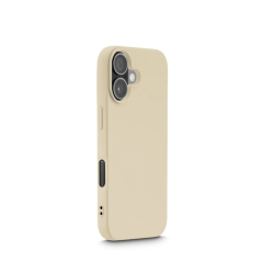 Coque Hama Fantastic Feel pour iPhone 17 - Polyuréthane thermoplastique - Bords surélevés - Beige
