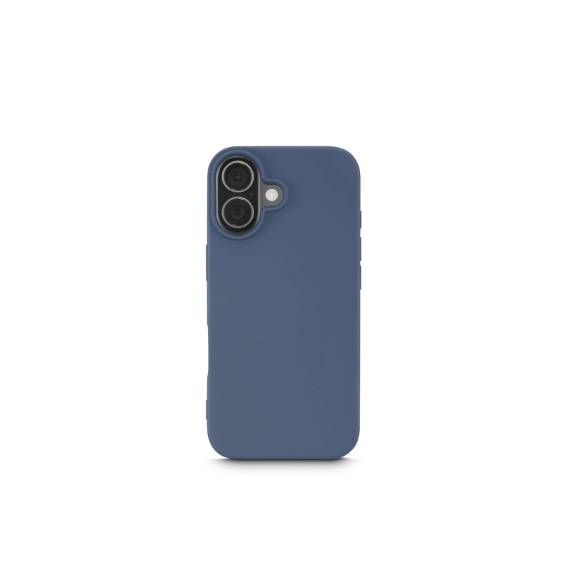 Coque Hama Fantastic Feel pour iPhone 17 - Antiadhésive, anti-salissures - Polyuréthane thermoplastique - Bords surélevés - Bleu