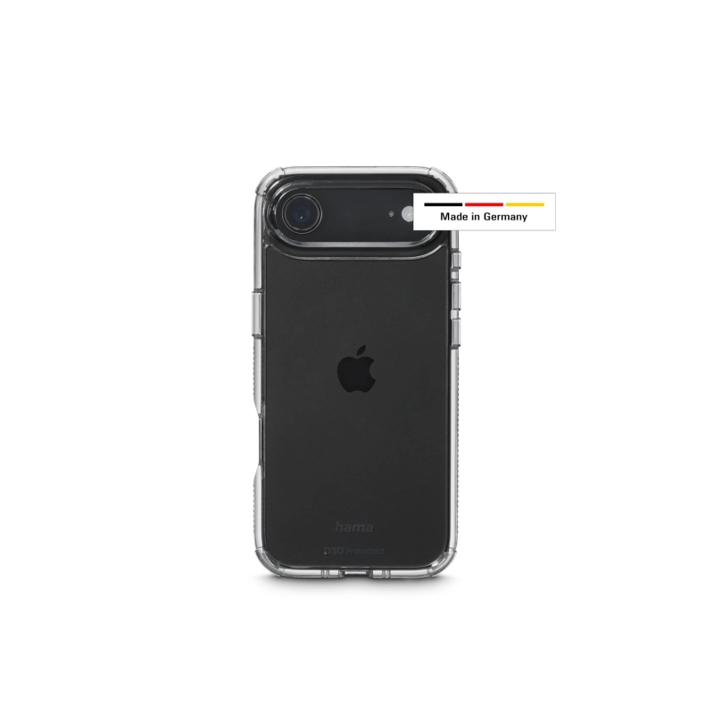 Coque Hama Extreme Protect pour iPhone Air - Antidérapante - Polycarbonate - Protection D3O - Bords surélevés - Transparente
