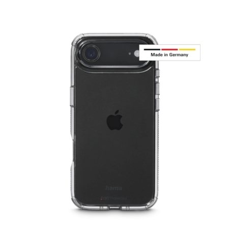 Coque Hama Extreme Protect pour iPhone Air - Antidérapante - Polycarbonate - Protection D3O - Bords surélevés - Transparente