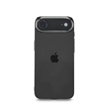 Coque de protection fine Hama pour iPhone Air - Anti-jaunissement - Polycarbonate - Bords surélevés - Couleur transparente