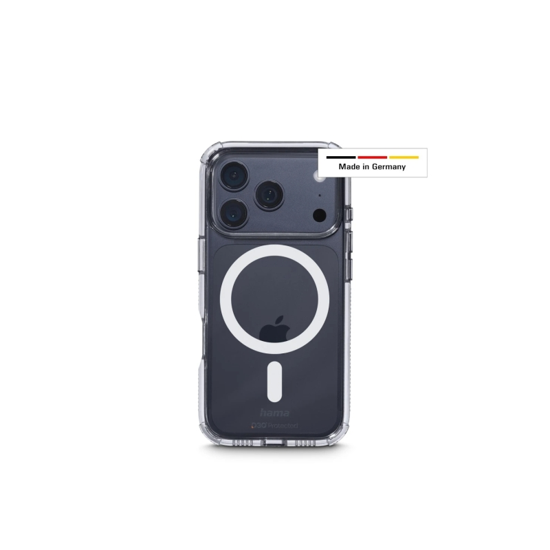 Coque Hama Extreme Protect pour iPhone 17 Pro - Antidérapante - Magnétique - Polycarbonate - Protection D3O - Bords surélevés -
