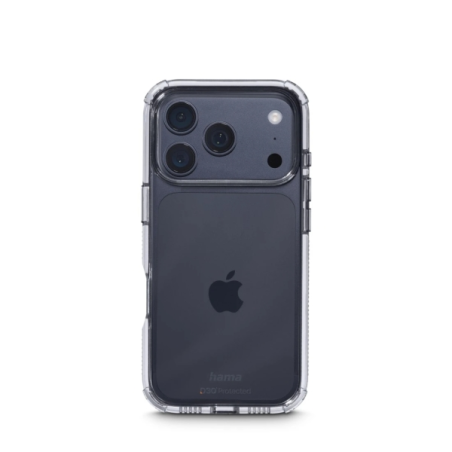 Coque Hama Extreme Protect pour iPhone 17 Pro - Antidérapante - Polycarbonate - Protection D3O - Bords surélevés - Transparente