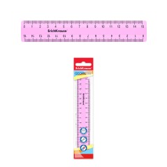 ✅ Règle Pastel Erichkrause - 15cm - Rose - Sachet Polythène couleur Rosa en stock