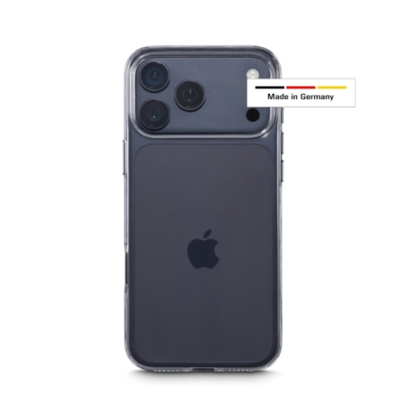 Coque Hama Always Clear pour iPhone 17 Pro Max - Antidérapante - Polyuréthane thermoplastique - Bords surélevés - Transparente