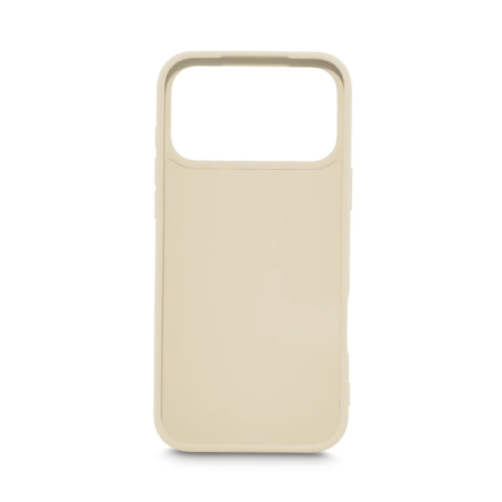 Coque Hama Fantastic Feel pour iPhone 17 Pro Max - Antidérapante - Polyuréthane thermoplastique - Bords surélevés - Beige
