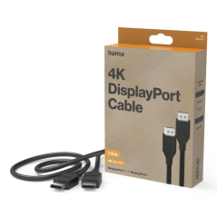 Câble DisplayPort Hama - Longueur 1,5 m - Couleur grise