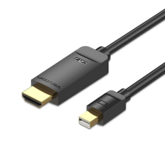 Câble convertisseur Vention HDMI mâle vers Mini DisplayPort mâle - Résolution 4K - ARC - Longueur 3 m - Connecteurs plaqués or -