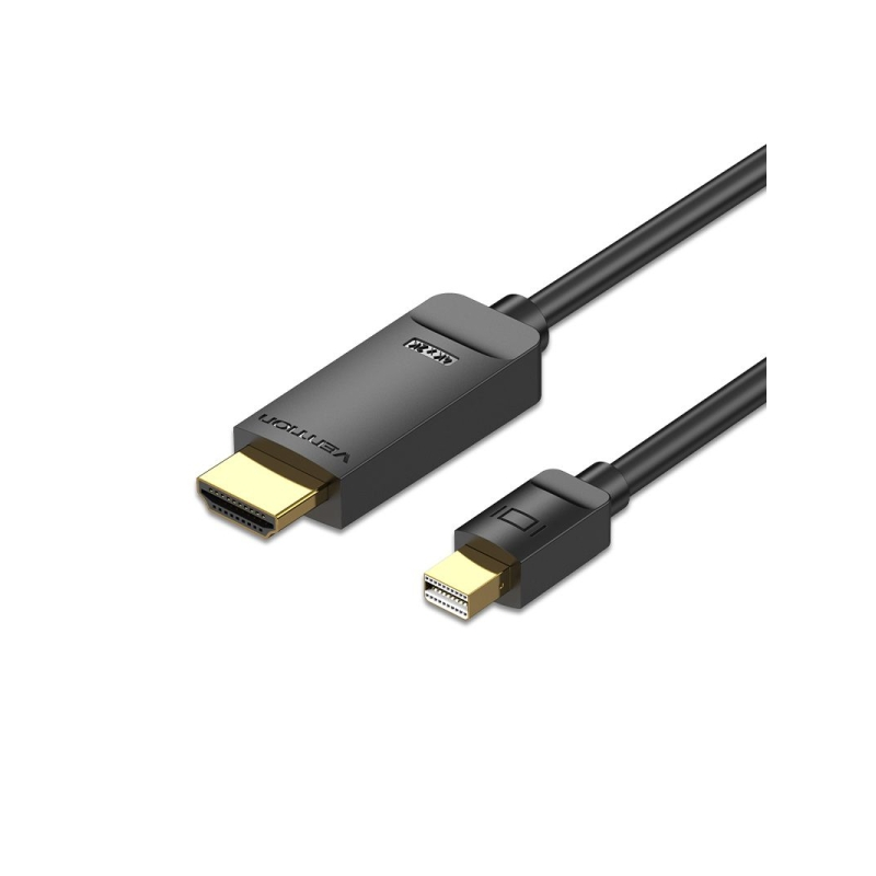 Câble convertisseur Vention HDMI mâle vers Mini DisplayPort mâle - Résolution 4K - ARC - Longueur 3 m - Connecteurs plaqués or -
