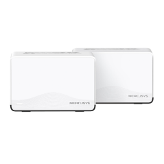 Système Wi-Fi Mesh Mercusys Halo H27BE (pack de 2) - Portée jusqu'à 650 m² - Débit jusqu'à 3 600 Mbit/s - Blanc