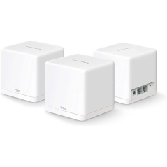 Système Wi-Fi maillé double bande Mercusys H30G AC1300 - 3 unités Halo - Couverture jusqu'à 260 m² - Itinérance transparente