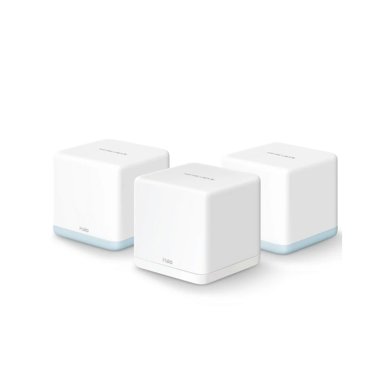 Système Wi-Fi 5 Mesh double bande Mercusys H32G AC1200 - 3 unités Halo - Couverture jusqu'à 320 m² - Blanc