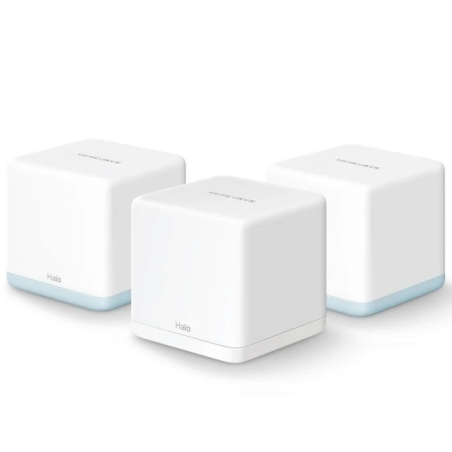 Système Wi-Fi 5 Mesh double bande Mercusys H32G AC1200 - 3 unités Halo - Couverture jusqu'à 320 m² - Blanc
