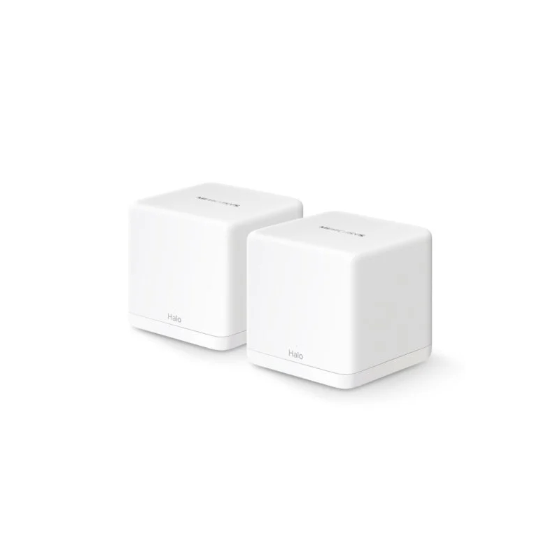 Système Wi-Fi 6 Mesh double bande Mercusys H60X AX1500 - 2 unités Halo - Couverture jusqu'à 350 m² - Blanc